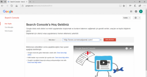 google search console hesabi acmak